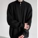 Strickjacke Herbst Winter Trendy Loose Lazy Style Strickpullover Oberbekleidung Herren Reißverschluss Einfarbige Jacke_voghion.com