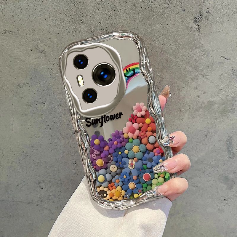 Dopamine Flower Suitable For 16/15/14 Promax Phone Case 13/12 Electroplated X/xr Mirror 8/7_voghion.com