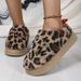 Women's Ankle Boots Low-top Leopard Spot With Thick Soles Shoes_voghion.com