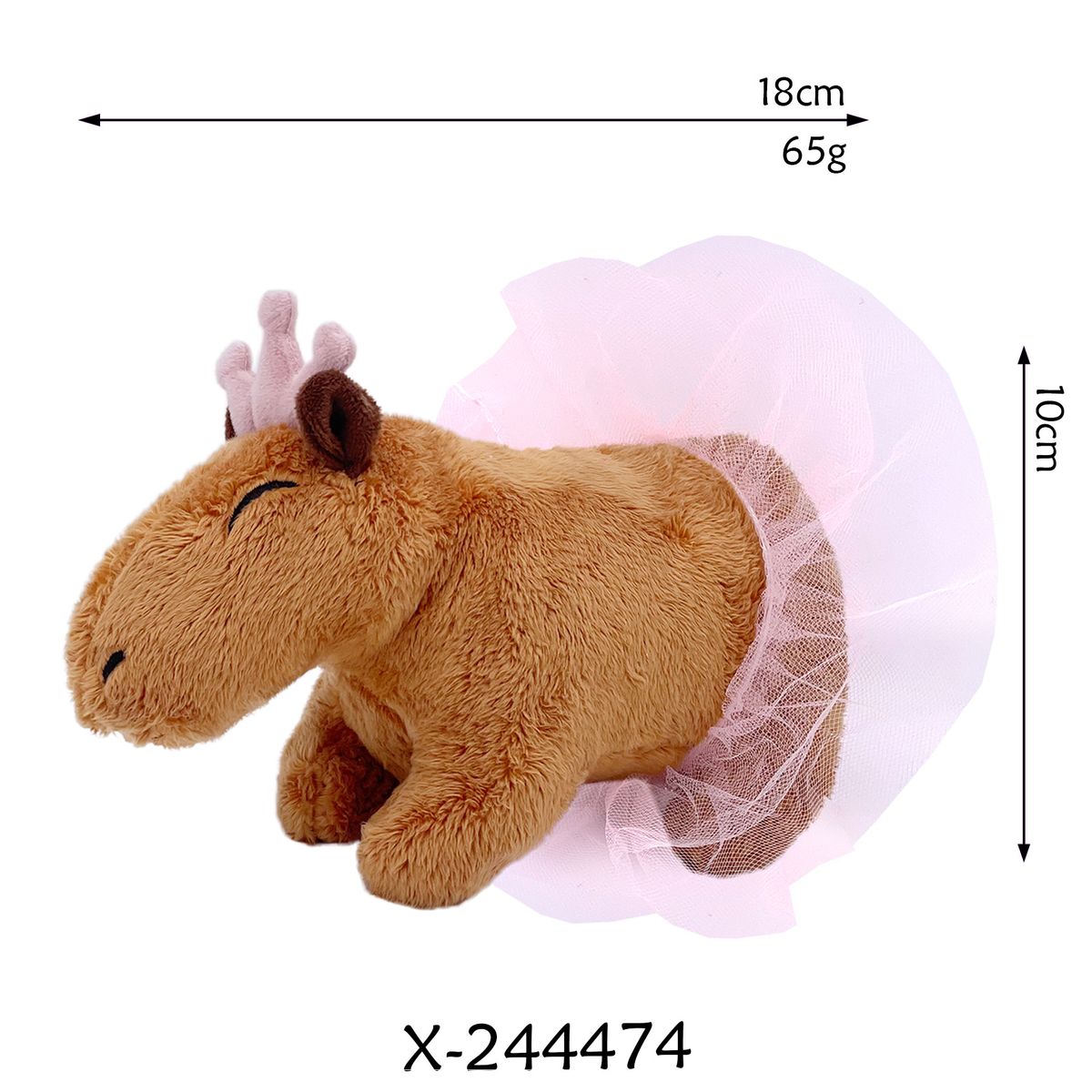 Cute Capybara Plush Toy - Soft Stuffed Animal With Various Styles (Scarf, Bow Tie, Crown, Wings & More) - Perfect Gift For Kids & Collectors_voghion.com