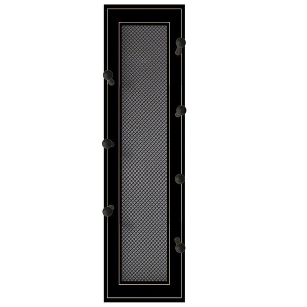 Tazza con stampa pronta da appendere di Rack Dr Frame, con cornice nera, per 4U, 7 pioli alla moda_voghion.com