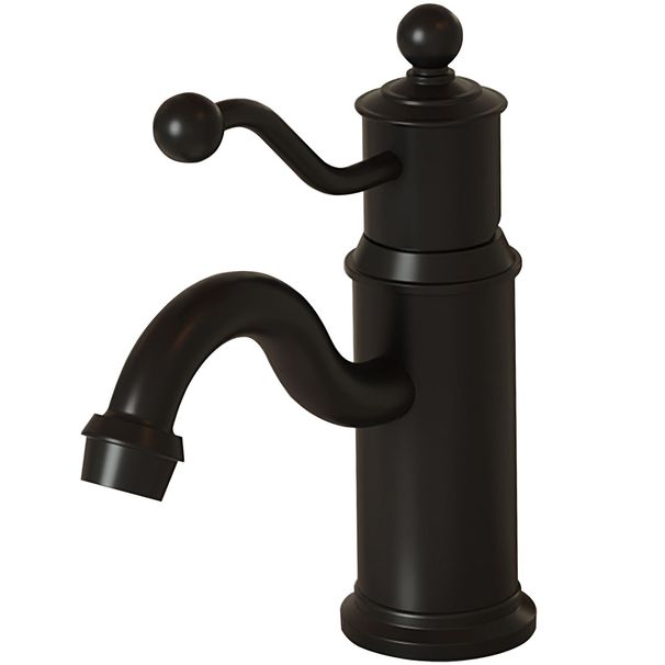 Single Hole Single-Handle Bathroom Faucet Vanity Sink Basin Mixer Tap Antique In Matte Black_voghion.com