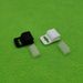Factory plastic label card clip plastic two-piece badge clip can do black and white color_voghion.com
