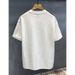 Men's Clothing Texture Handsome Short Sleeved Trend Jacquard Solid Color Half Sleeve Versatile T Shirt_voghion.com