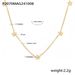 Five-pointed Star Inlaid Zircon Necklace, Small Diamond Gypsy Star Collarbone Necklace, Titanium Steel Gold-plated Simple Double-layer Item Jewelry._voghion.com