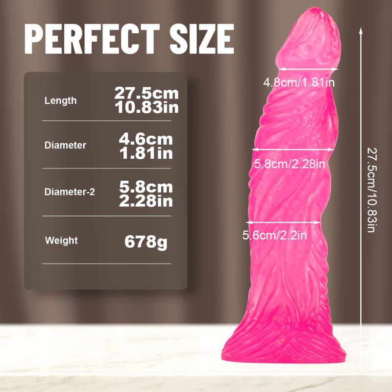 Chongba - Juguetes de simulación con ventosa realista, consolador grande irregular, masturbador femenino, juguete para adultos_voghion.com