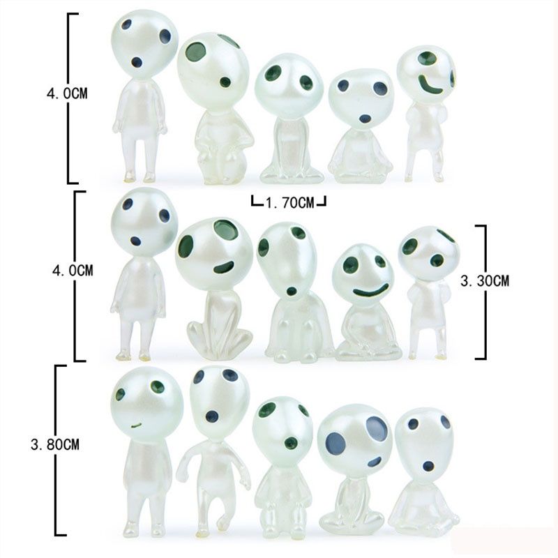 Enchanting Mononoke Mini Luminous Tree Elves Doll Ornament For Micro Landscape Bonsai_voghion.com