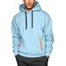 Men’s Statement Hoodie – Avant-Garde Ribbon-Trimmed Pullover With V-Neck & Drop-Shoulder Silhouette (S-XXXL, 10 Bold Colors)_voghion.com