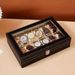 Leather Watch Box Display Suitable For Velvet Storage Box Transparent Window 12 Jewelry Packaging Box_voghion.com