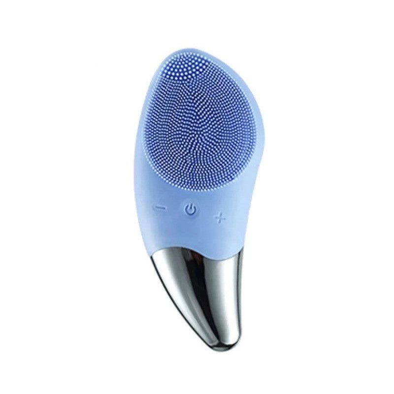 Facial Cleansing Blue Brush Silicone_voghion.com