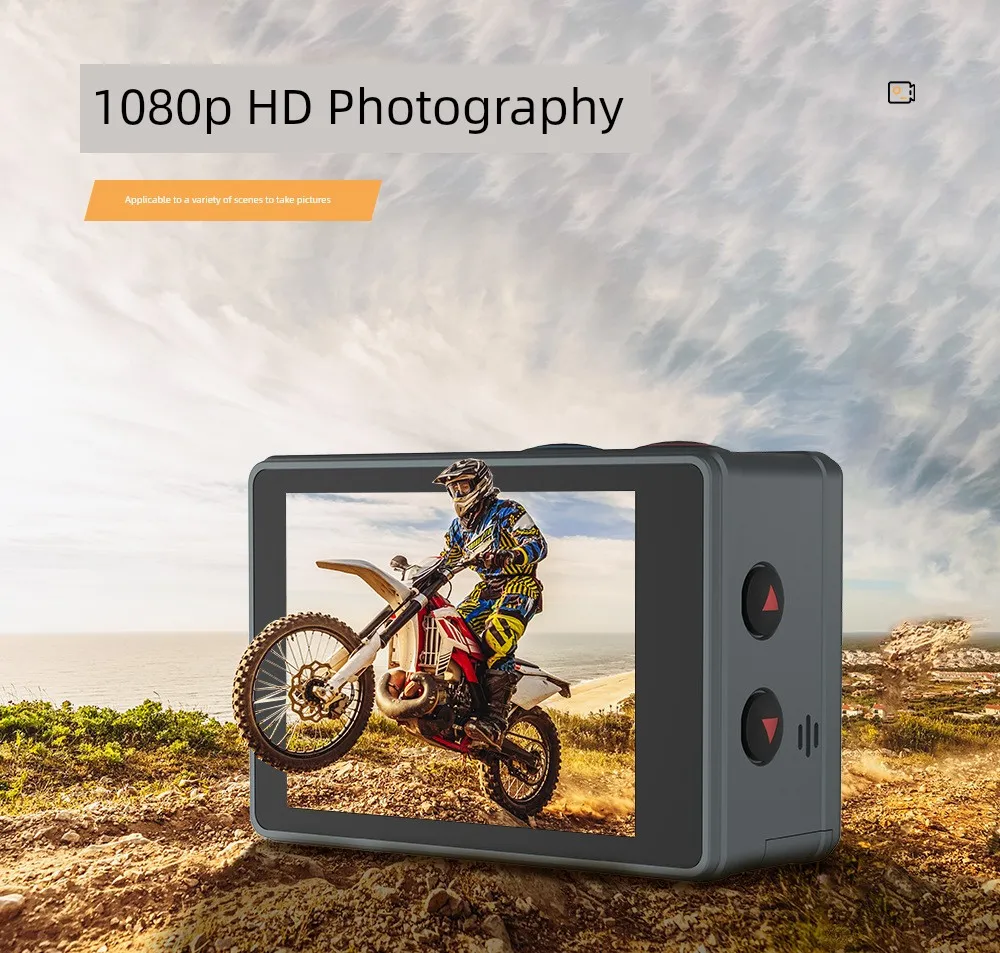 Kamera sportowa HD do nurkowania z motocyklem i systemem antywstrząsowym_voghion.com