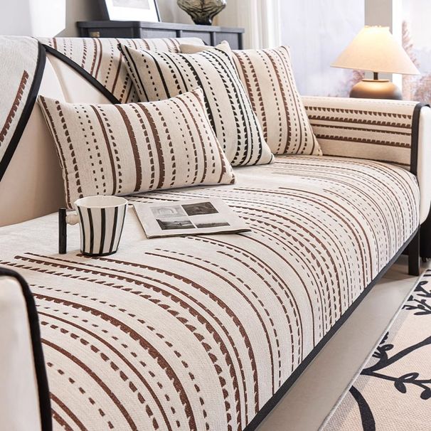 Carefully Selected Nordic High Grade Chenille Sofa Cushions For All Seasons, Non Slip Leather Sofa Covers, New Cover Cloth_voghion.com