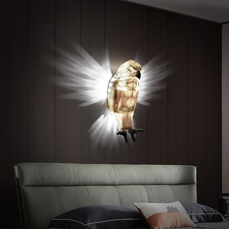 Lampe murale à projection d'animaux simple et personnalisée, design aigle, luminaire décoratif d'intérieur de luxe et créatif_voghion.com