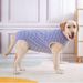 Clothes Large Golden Retriever Belly Protection Vest Pure Cotton Back Zipper Female Dog Weaning Neutering_voghion.com