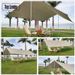 tenda da campeggio portatile con baldacchino in tessuto a quadri a quattro angoli, tenda da campeggio sulla spiaggia_voghion.com