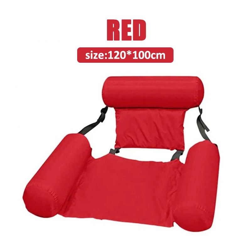 Inflatable Pool Float Chair Floating Pool Chair Lounge Floats for Adults with Backrest Swimming Pool Float Lounge Chair_voghion.com