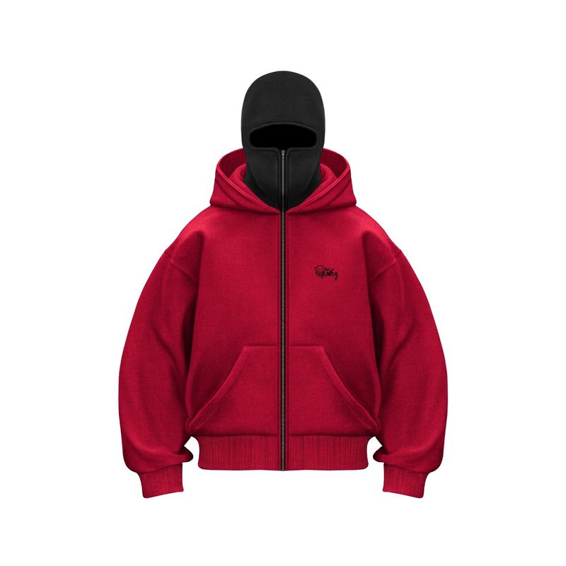 Damenbekleidung Marke Persönlichkeit Doppelhut einzigartiges Design Kapuzenpullover Herbst und Winter neue Männer und Frauen gleiche lose Y2K Sweatshirt_voghion.com