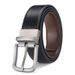 Cintos masculinos Cinto masculino com fivela giratória de couro de alta qualidade Cinto casual para negócios Uso duplo_voghion.com