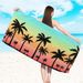 Double-Sided Beach Towel - Ultra-Soft Microfiber With Printed Design, Quick-Dry For Swimming & Sunbathing_voghion.com