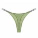 New Lycra Fine Ribbed Cotton Women's Sexy Thong With Thin Straps Comfortable Breathable G-string_voghion.com