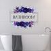 Blue Rose PVC N1695 Bathroom Decoration Self Adhesive Wall Stickers_voghion.com