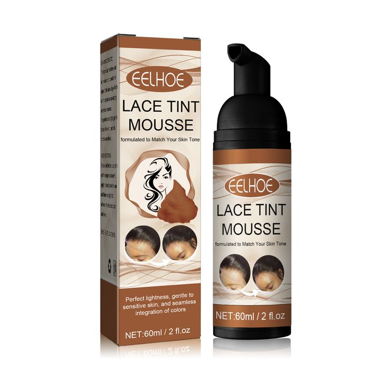 EELHOE Lace Tint Mousse, No Damage Hair Easy To Color Wig Color Disposable Hair Conditioner_voghion.com