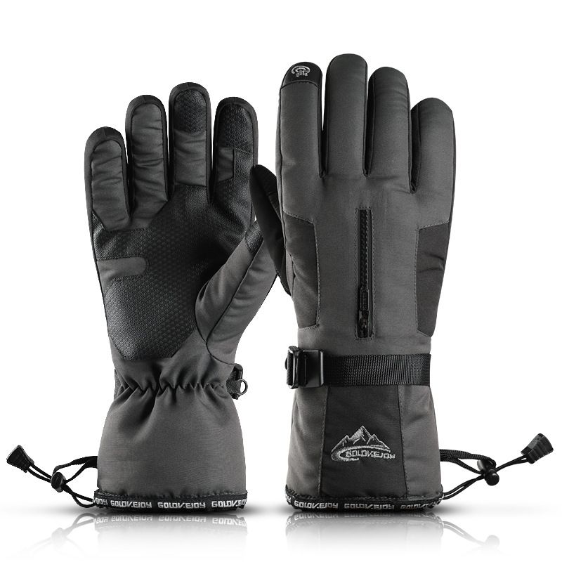 Leitch Ski Gloves Outdoor Sports Waterproof, Anti slip, Windproof, Warm Touch Screen Back Pocket Extended Velvet Hand_voghion.com