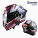 Capacete modular para motocicleta com certificação 3C, Bluetooth e viseira dupla – casco leve em ABS, spoiler ajustável, proteção facial completa para homens e mulheres_voghion.com