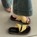 Thin Fitting Toe Slippers For Women's Outdoor Wear, New Summer Cross Wrap Sandals, Bohemian Style Straight Drag_voghion.com
