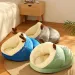 Cama macia para cachorro, sofá, pelúcia quente, canil para cães pequenos e médios, gatos, ninho de dormir de pelúcia, caverna aconchegante para filhotes, acessórios para cães_voghion.com