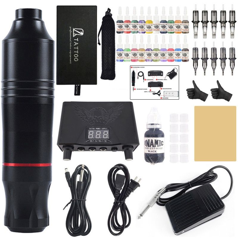 20 kleuren Power God Motor Student Set Pen Tattoo-apparatuur_voghion.com
