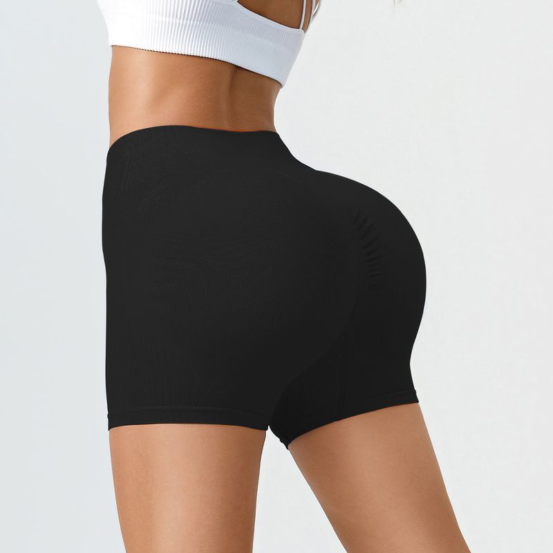 Women's Clothing Spring And Summer Yoga Pants High Waist Peach Hip Quick Drying Tight Running Fitness Pants Threaded Solid Color Sports Pants_voghion.com