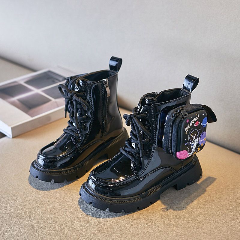 Frühling Neue Stil Mädchen Martin Stiefel Kinder Baby Stiefel Frühling Jungen Leder Einzigen Stiefel kinder Kurze Stiefel_voghion.com