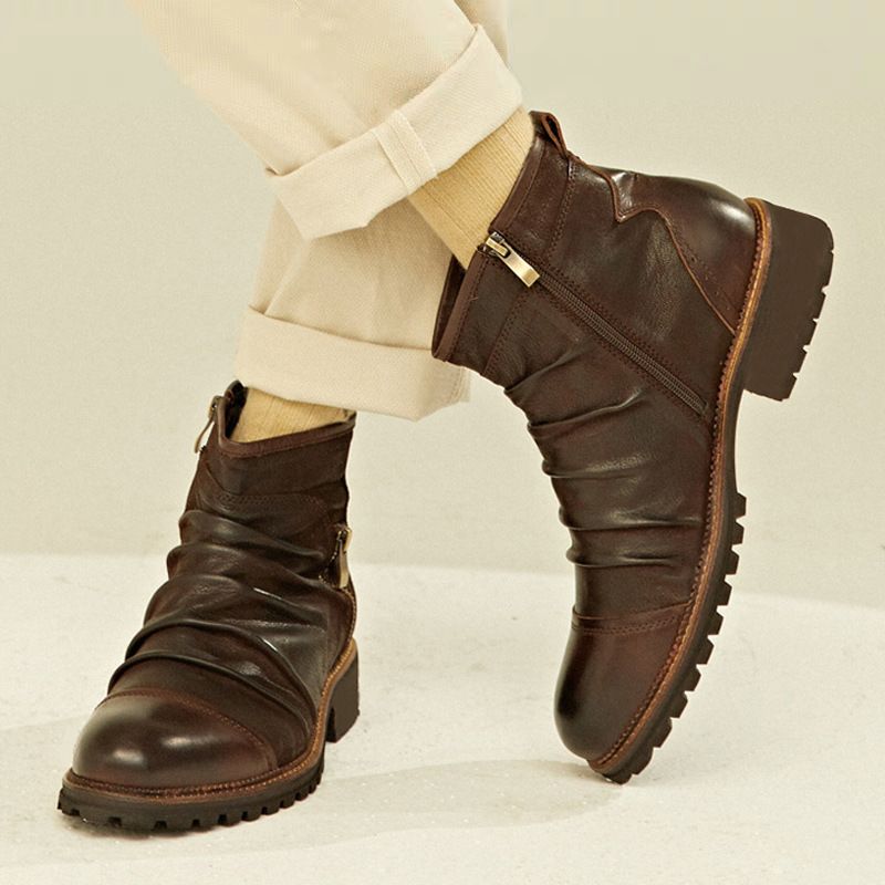Botas Martin de suela gruesa y comodidad superior para hombre_voghion.com
