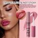 Lipgloss, matt, feiner Glitzer, Lip Glaze, langanhaltend, Antihaft-Cup, nicht verblassend, Nude-Lippenstift, Lipgloss_voghion.com