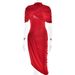 Rückenfreies, figurbetontes Kleid mit Rüschen – Sexy langes Kleid mit hoher Taille und Milchseidenstoff (Gelb/Weiß/Rot)_voghion.com