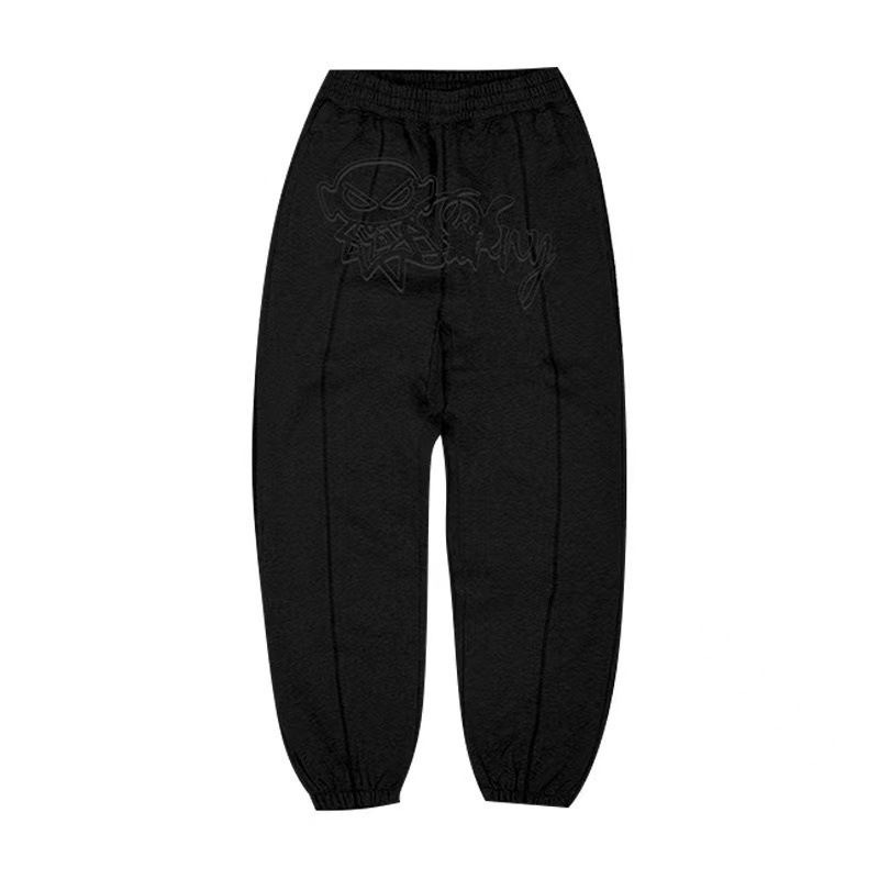 New Pants Direct Sales Sweatpants Wholesale Printed Flower Ankle Sports Pants Comfortable Versatile Leisure Youth Trend_voghion.com