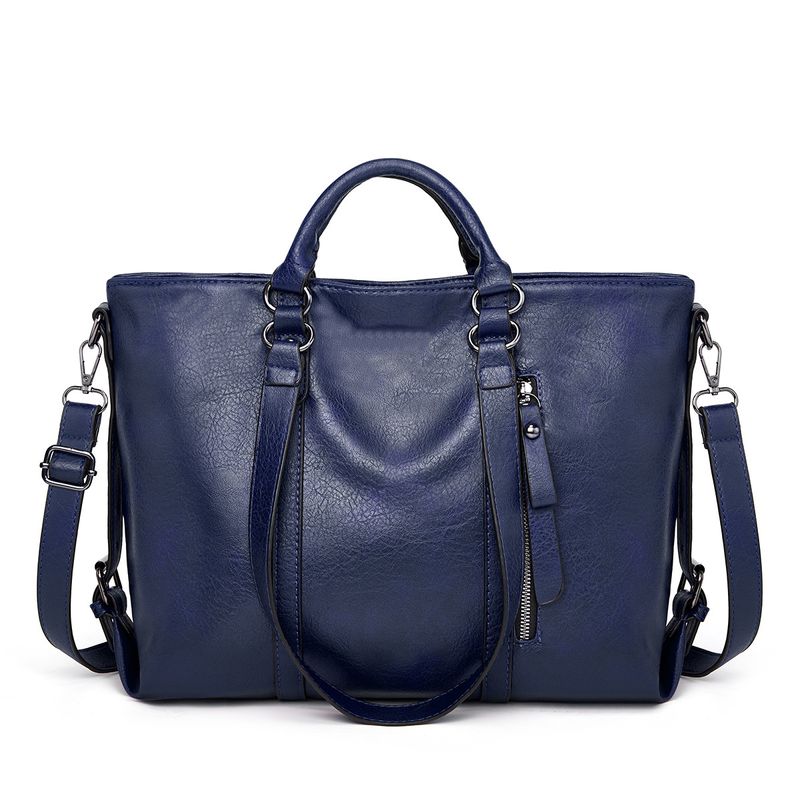 Borsa a tracolla grande e capiente in morbida pelle, nuova moda 2024, da donna alla moda_voghion.com