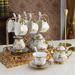 Luxury Complete Floral For Home Use, European Style Ceramic Teapot, High Temperature Resistant English Afternoon Tea Set_voghion.com