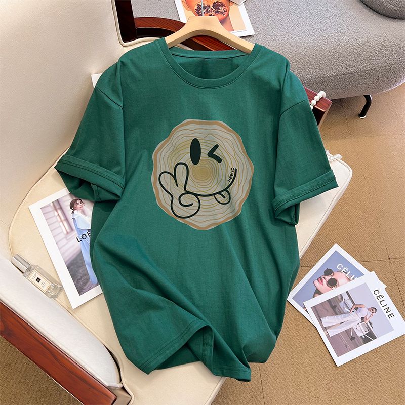 T-shirt da donna per l'estate 2024, design unico, di nicchia, ampia e versatile_voghion.com