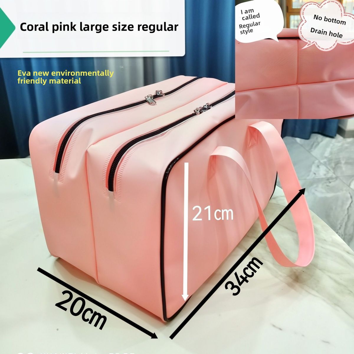 Dry Wet Separation Waterproof Bathing Fitness Swimming Wash Beach Bag Handheld Thickened Large Capacity New Model_voghion.com