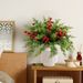 13pcs Christmas Artificial Pine Branches Norfolk Evergreen Leaf Stems For DIY Wreaths Home Decor PS Material Winter Greenery136_voghion.com