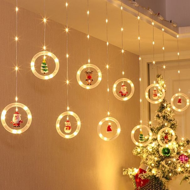 Christmas LED String Lights - Warm White Fairy Lights For Tree, Window & Indoor Decor With 8 Lighting Modes (3M, 110 LEDs, Remote Control)"_voghion.com