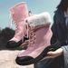 Women's Outdoor Winter Boots With Fur Lining - Lace Up Ankle Snow Shoes For Women Plus Size Available_voghion.com