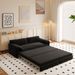 66' Queen Pull Out Sofa Bed, 3-in-1 Convertible Sleeper Sofa With Side Storage,Multi-Functional Velvet Loveseat Bed For Living Room,Bedroom,Apartmen_voghion.com