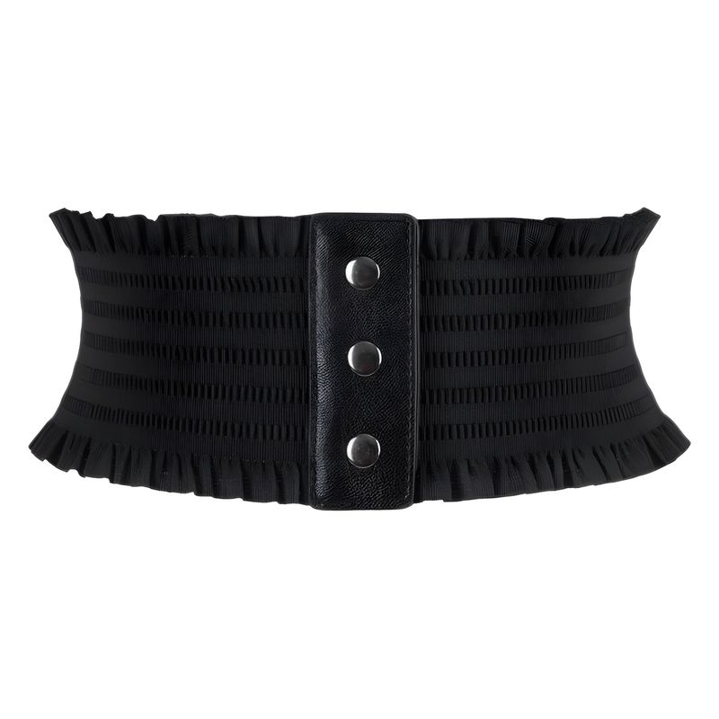Elastic Waistband Simple Versatile Stretch Waist Cincher_voghion.com