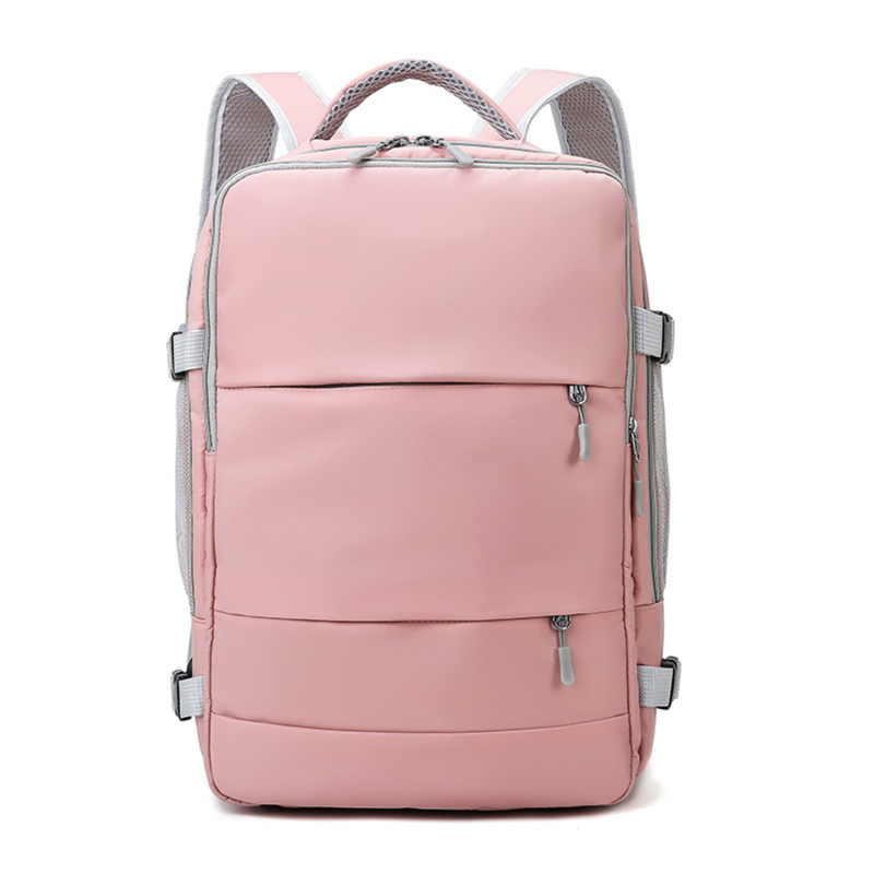Damen-Reiserucksack, wasserabweisend, diebstahlsicher, stilvoll, lässig, Tagesrucksack mit Gepäckgurt, USB-Ladeanschluss_voghion.com