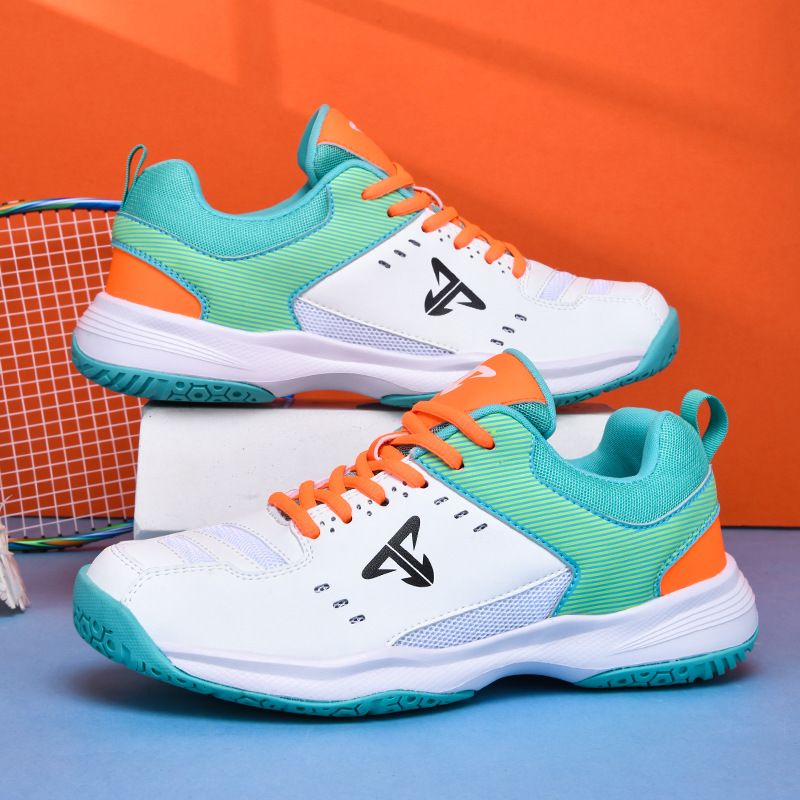 Solid-colour Sports Trainers, Men's Plus Size New-arrival Professional All-round Badminton Training Shoes, Slip-resistant Breathable Men's Trainers_voghion.com