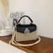 Women's Handbag Crossbody Bag One Shoulder Hand Crossbody Bag Straw Woven Box Bag_voghion.com