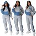 Dameskleding Mode Casual Kleur Matching Sweatshirt Tweedelige Set_voghion.com